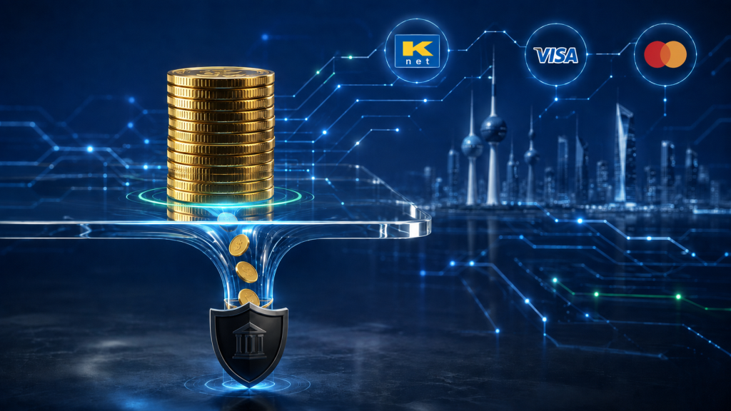 Kuwait Mart blog featured image showing e-commerce payment gateways and financial strategies for online stores in Kuwait.